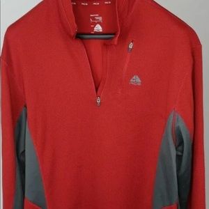 Men's Red Nike ACG 1/4 Zip Shirt Base Layer Size Large